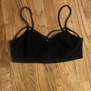 Express Caged Black Bralette